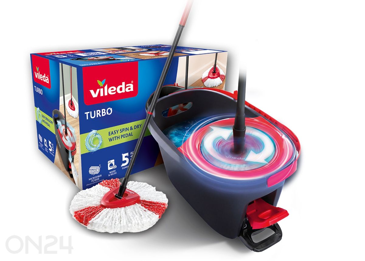 Vileda põrandapesukomplekt Easy Wring&Clean Turbo mopp+ämber suurendatud