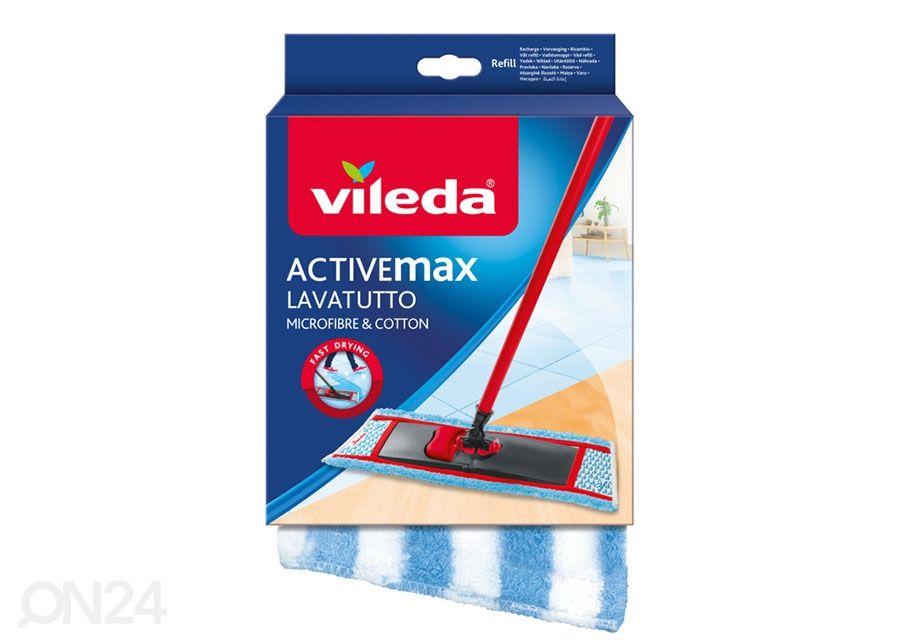 Vileda põrandapesumati ActiveMAX Mop varu suurendatud
