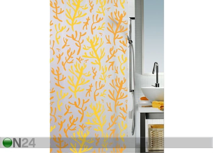 Vinüülist vannikardin Cora 180x200 cm suurendatud