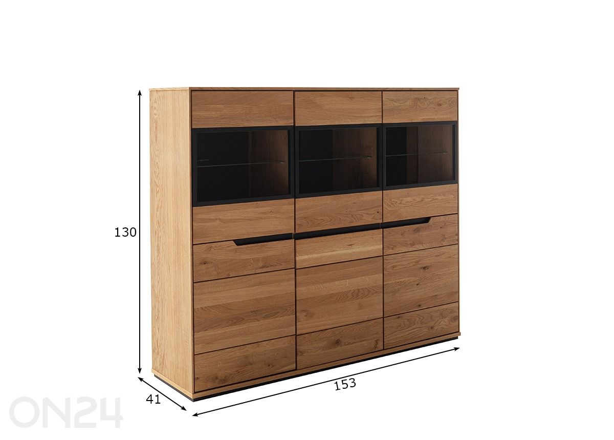 Vitriinkapp Araya suurendatud mõõdud