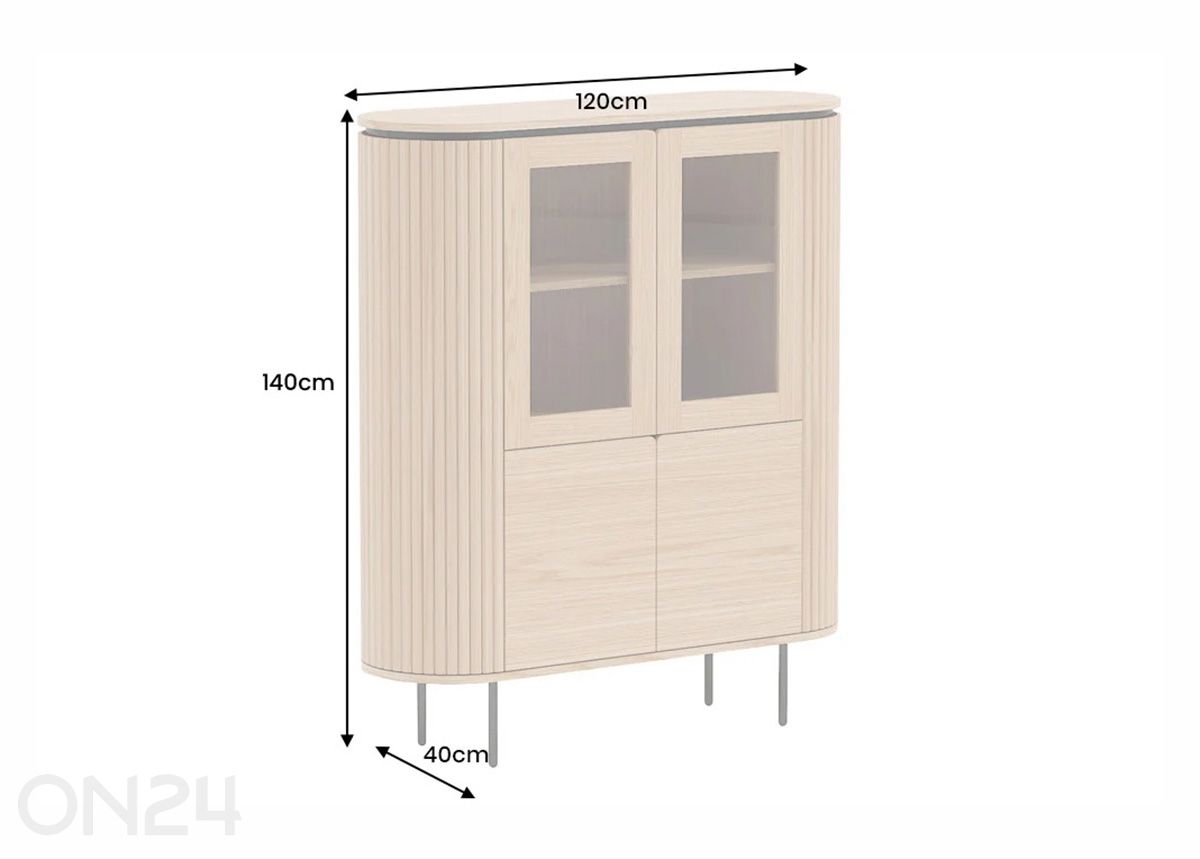 Vitriinkapp Atelier suurendatud mõõdud
