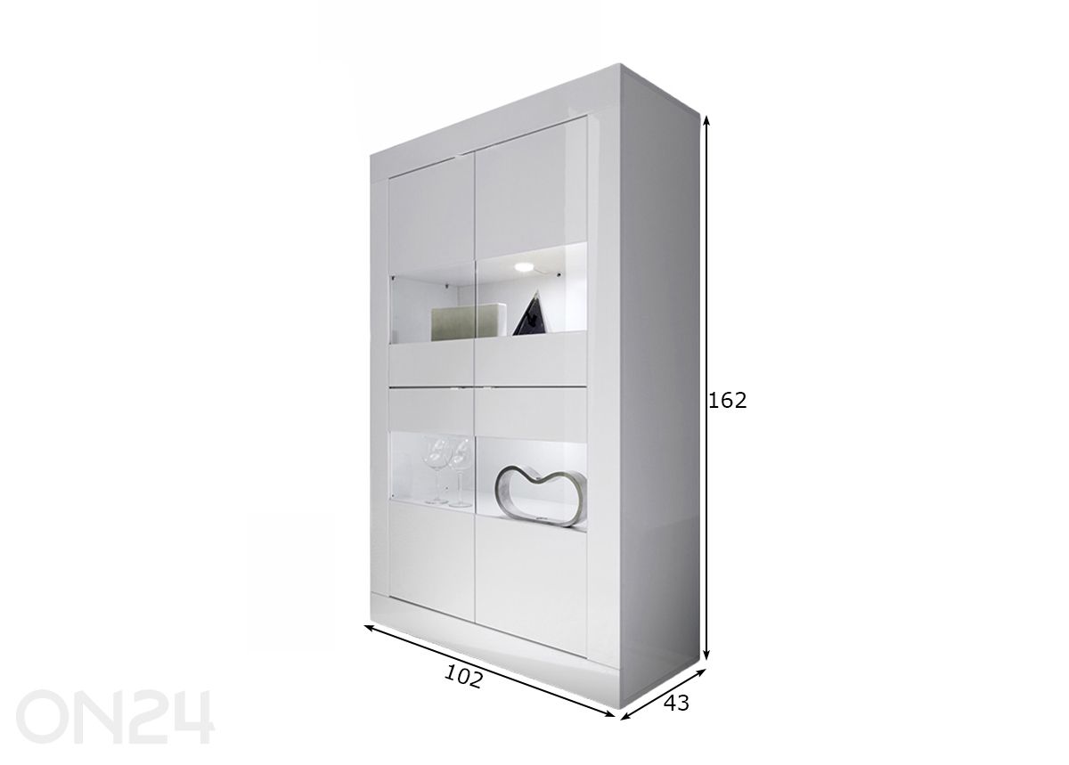 Vitriinkapp Basic suurendatud mõõdud