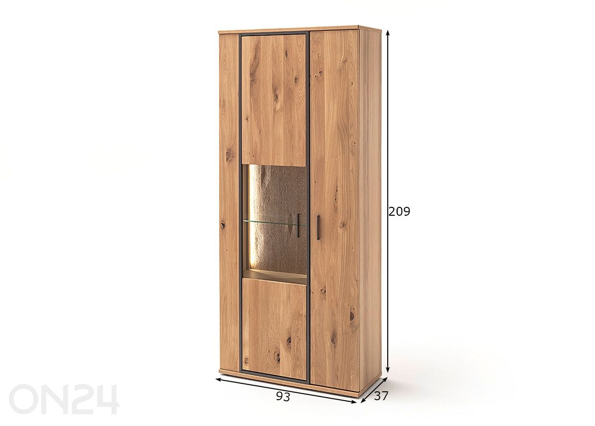 Vitriinkapp Campinas 93 cm suurendatud mõõdud