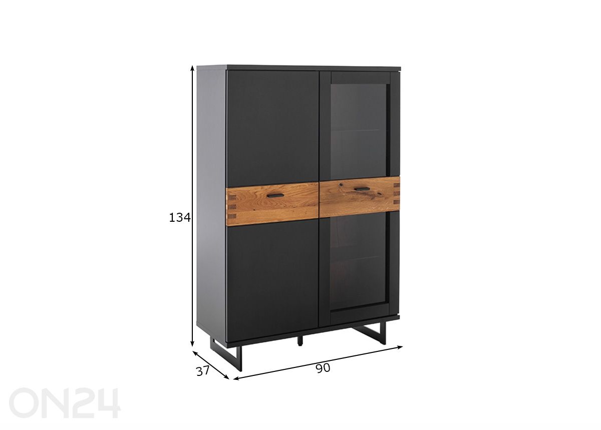 Vitriinkapp Cesena suurendatud mõõdud