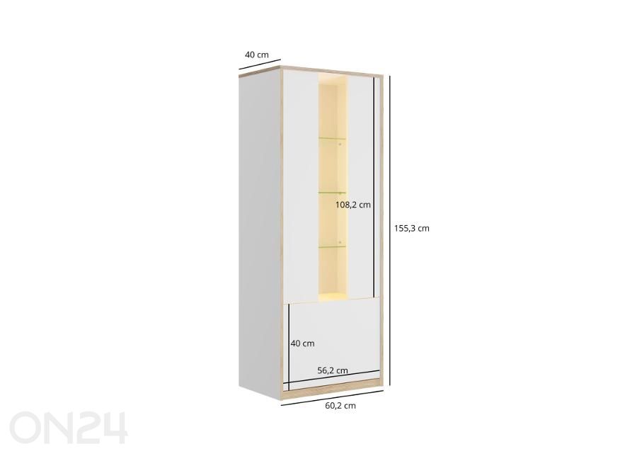 Vitriinkapp Complex suurendatud mõõdud