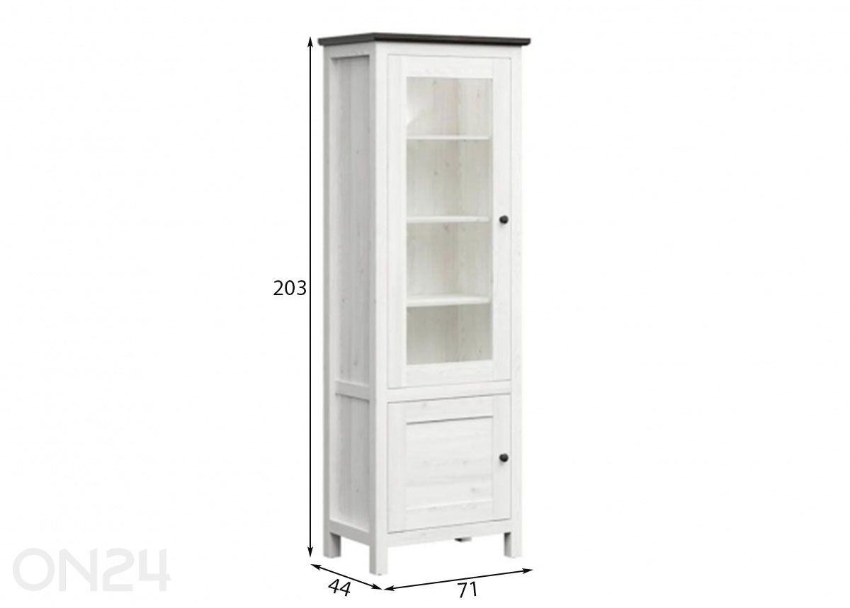 Vitriinkapp Hesen suurendatud mõõdud