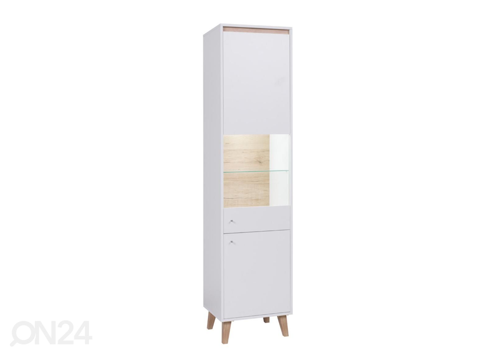 Vitriinkapp + LED valgustus suurendatud