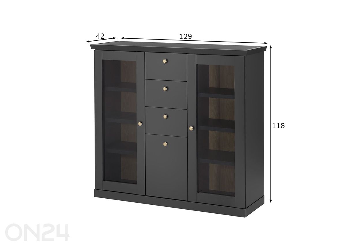 Vitriinkapp Lincoln suurendatud mõõdud