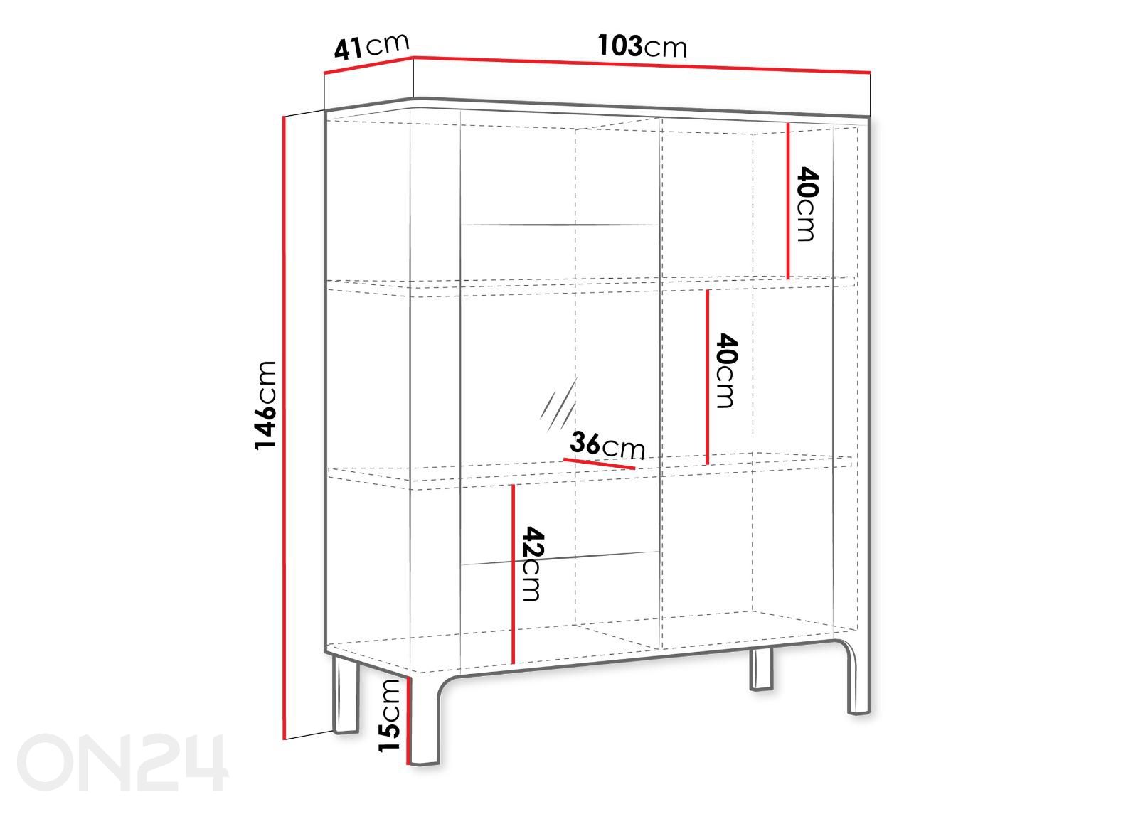 Vitriinkapp Malumi suurendatud mõõdud