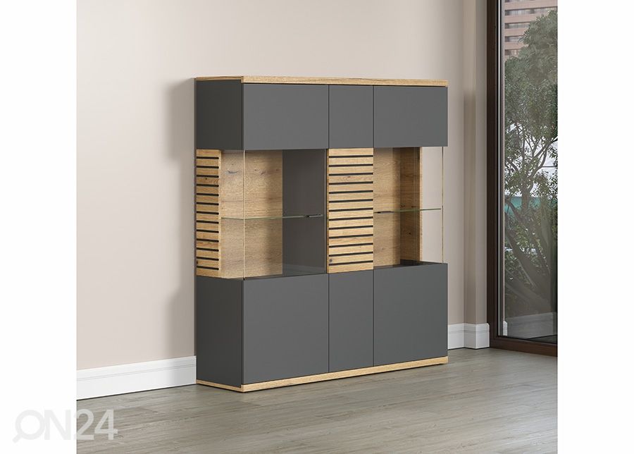 Vitriinkapp Norris 131 cm suurendatud