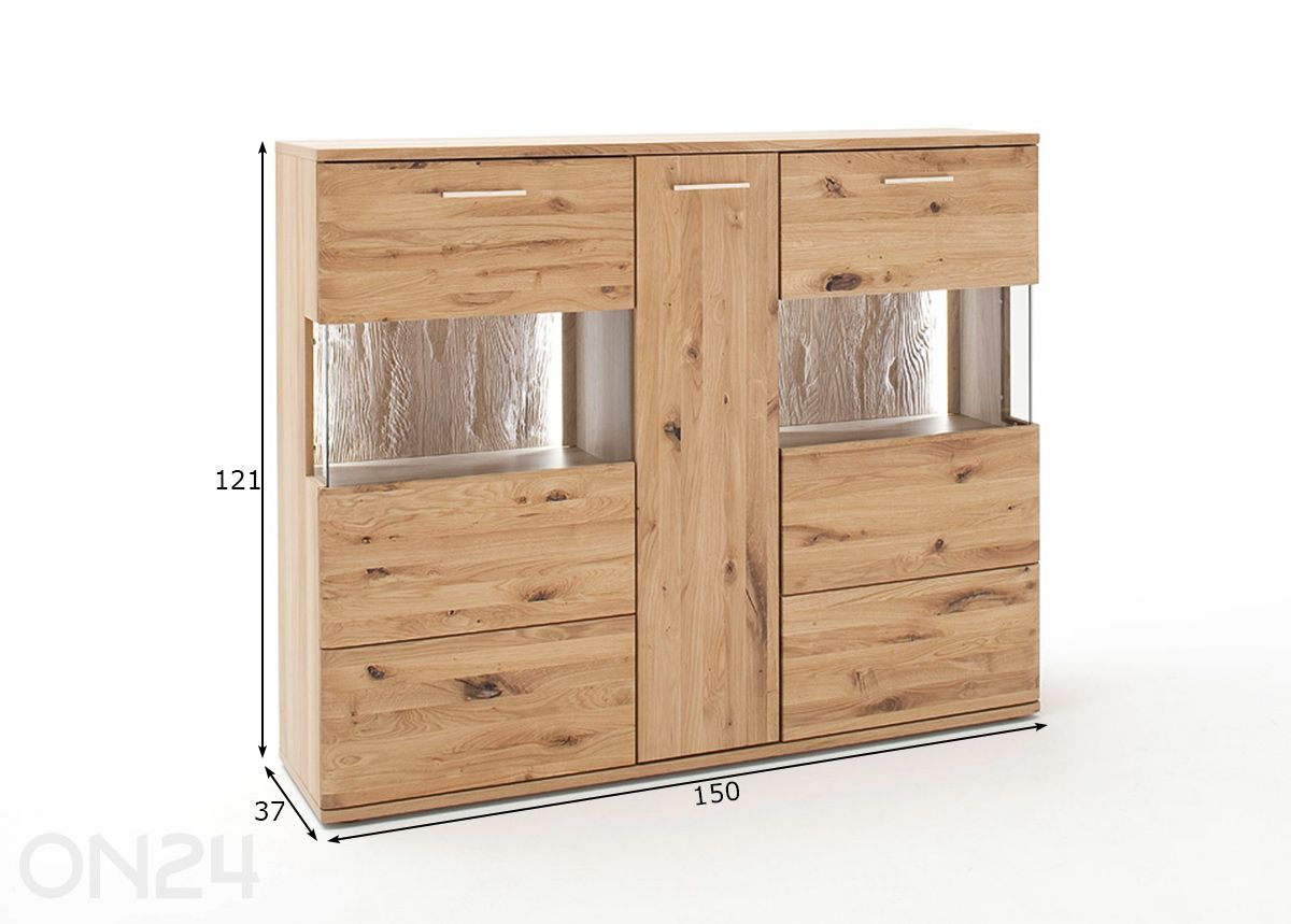 Vitriinkapp Santori suurendatud mõõdud