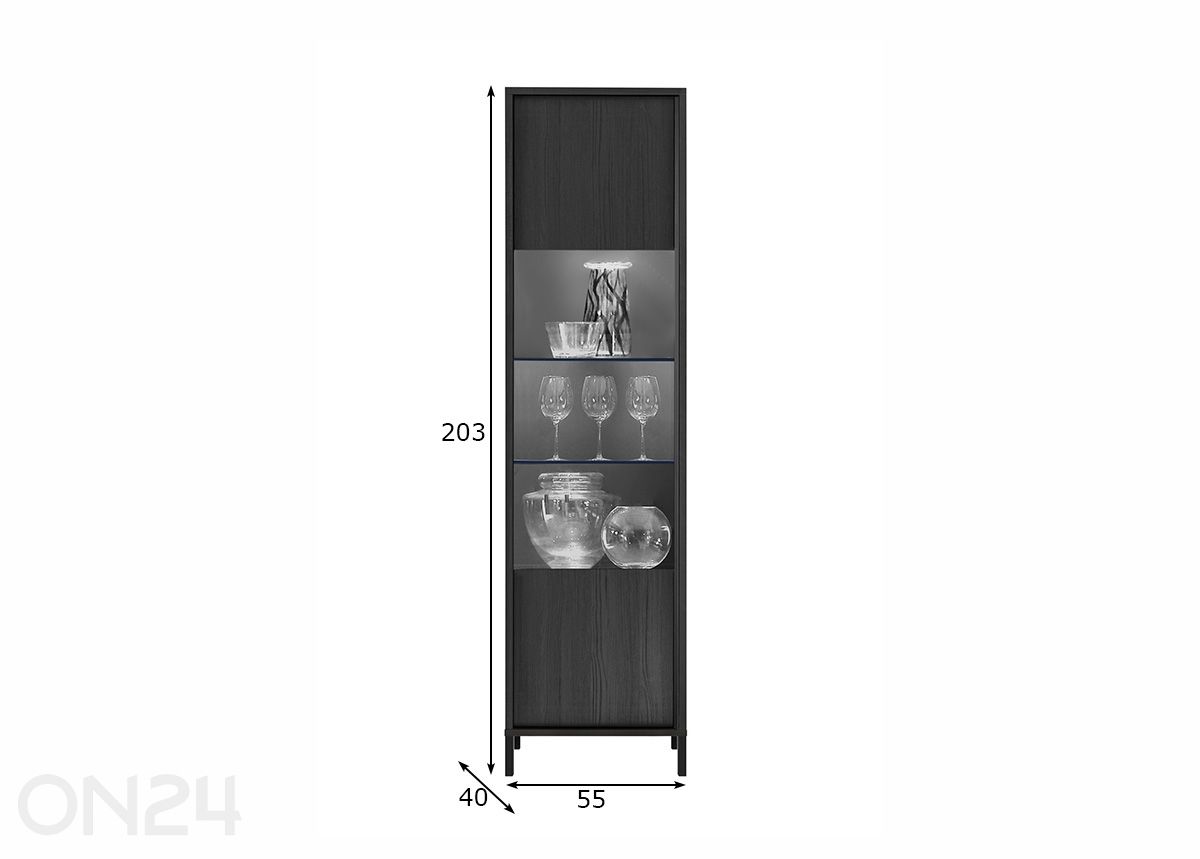 Vitriinkapp Steel suurendatud mõõdud