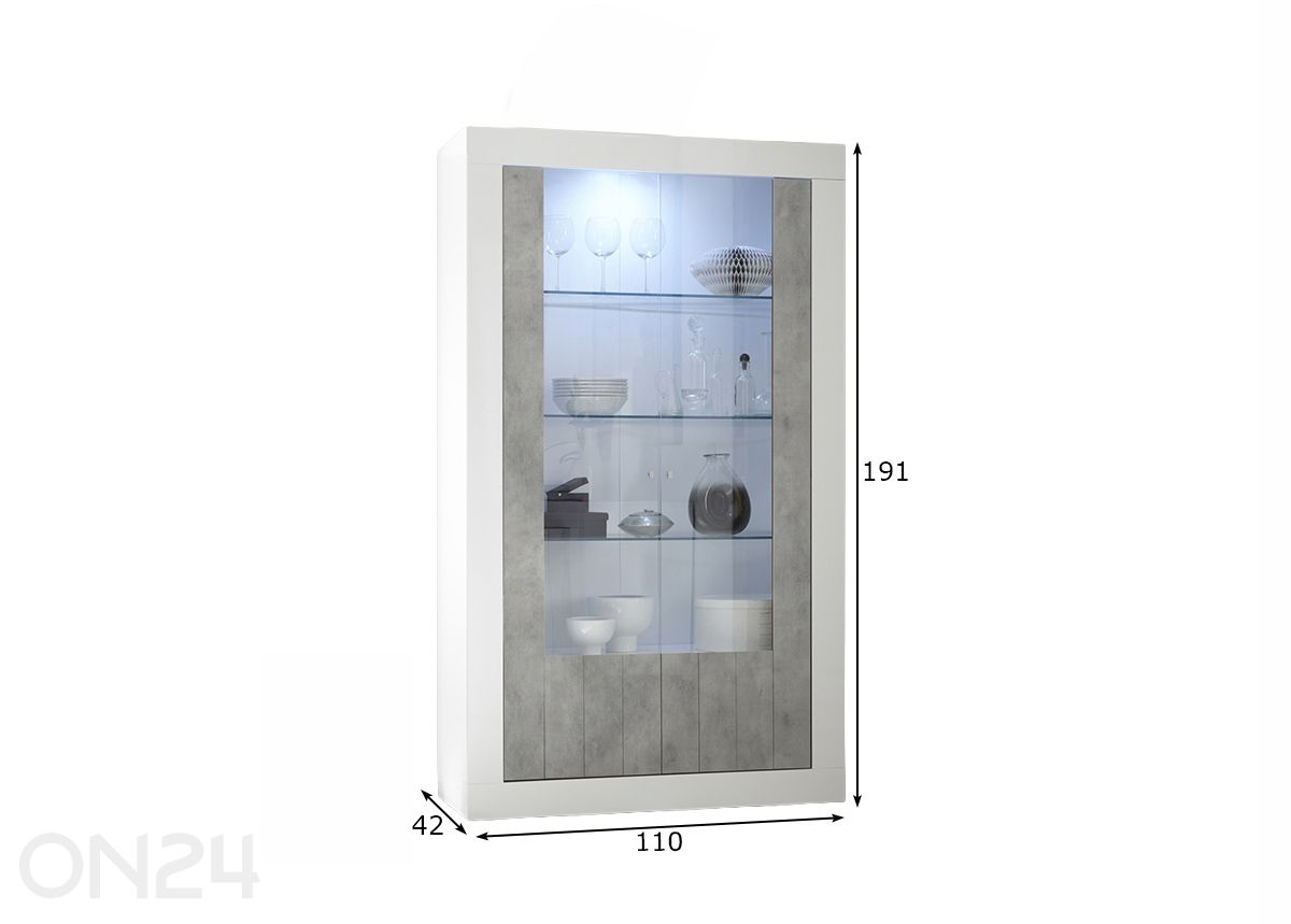 Vitriinkapp Urbino suurendatud mõõdud