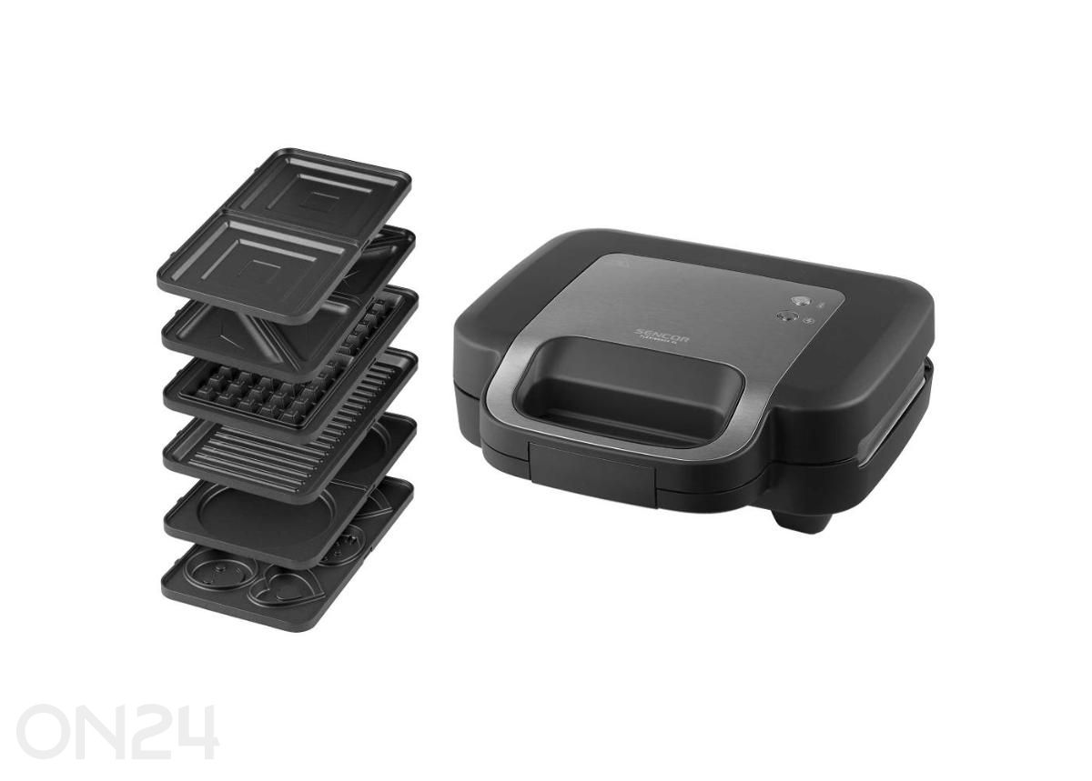 Võileivagrill 6in1 Sencor SSM9860BK, must suurendatud