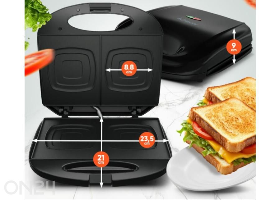 Võileivagrill Bomann ST6074CB suurendatud mõõdud