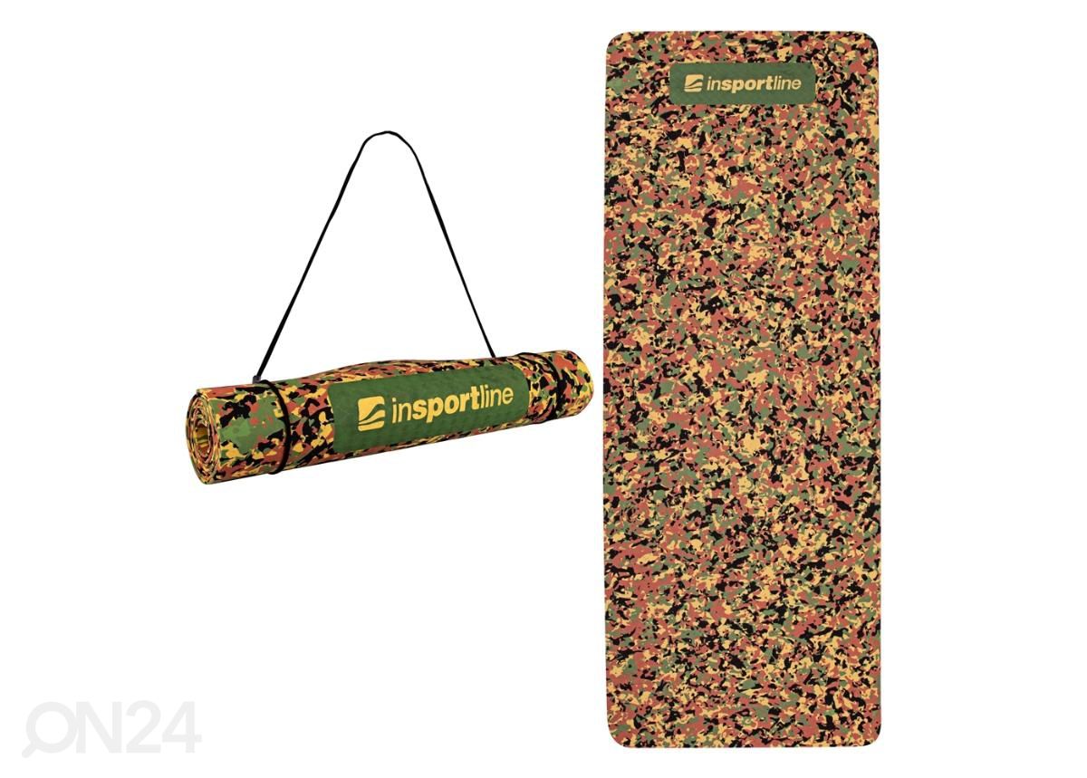 Võimlemismatt Camo 173x61x0.4 cm inSPORTline suurendatud