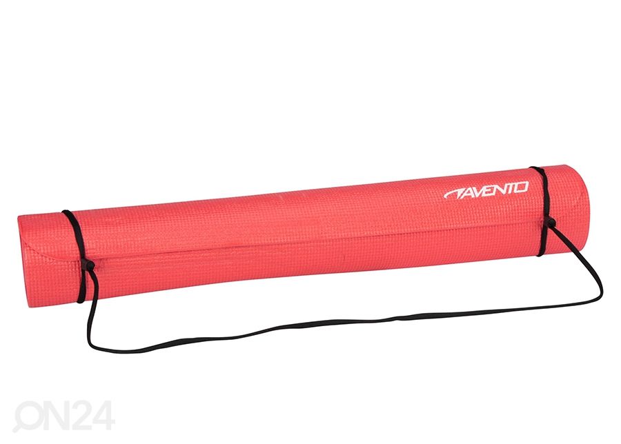 Võimlemismatt / joogamatt Avento PVC 173x61 cm roosa suurendatud
