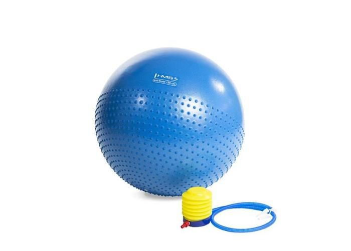 Võimlemispall/massaažipall HMS YB03 55cm tumesinin suurendatud
