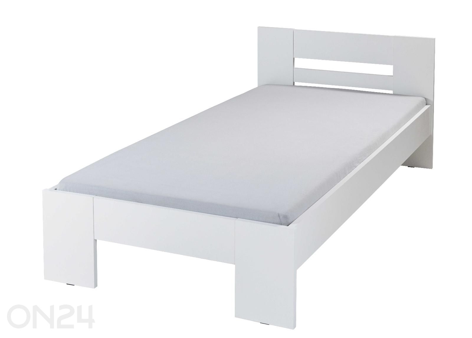 Voodi Annik 90x200 cm, valge suurendatud