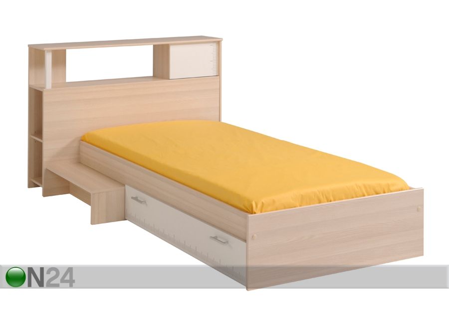 Voodi Charly 90x200 cm koos voodipeatsiga suurendatud