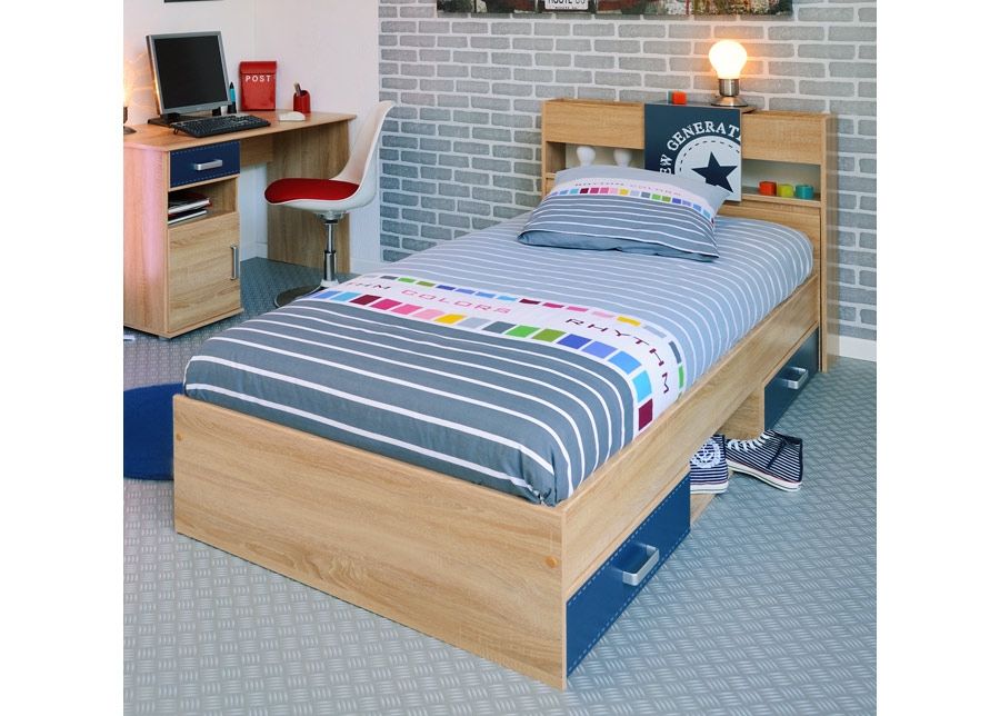 Voodi koos voodipeatsiga 90x200 cm Campus suurendatud