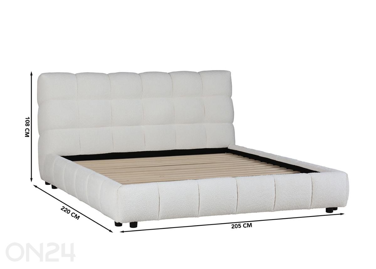 Voodi Lauren 160×200 cm suurendatud mõõdud