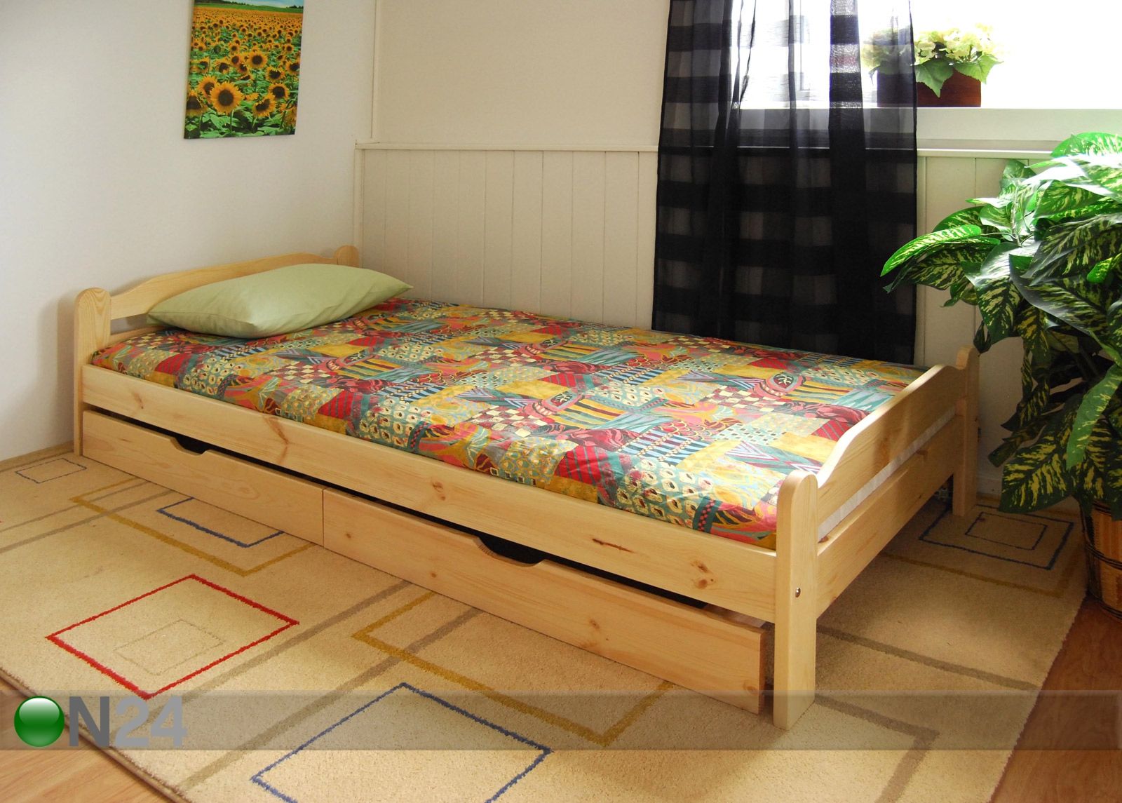 Voodi Nicole 90x200 cm suurendatud
