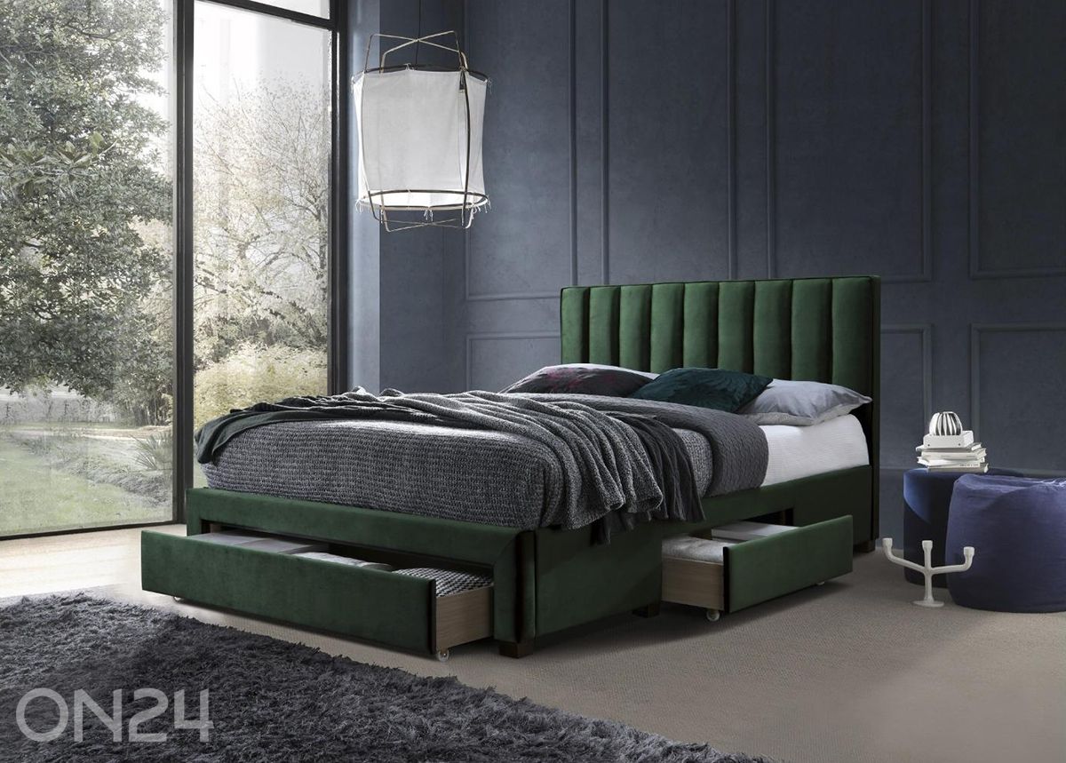 Voodi sahtlitega 160x200 cm suurendatud