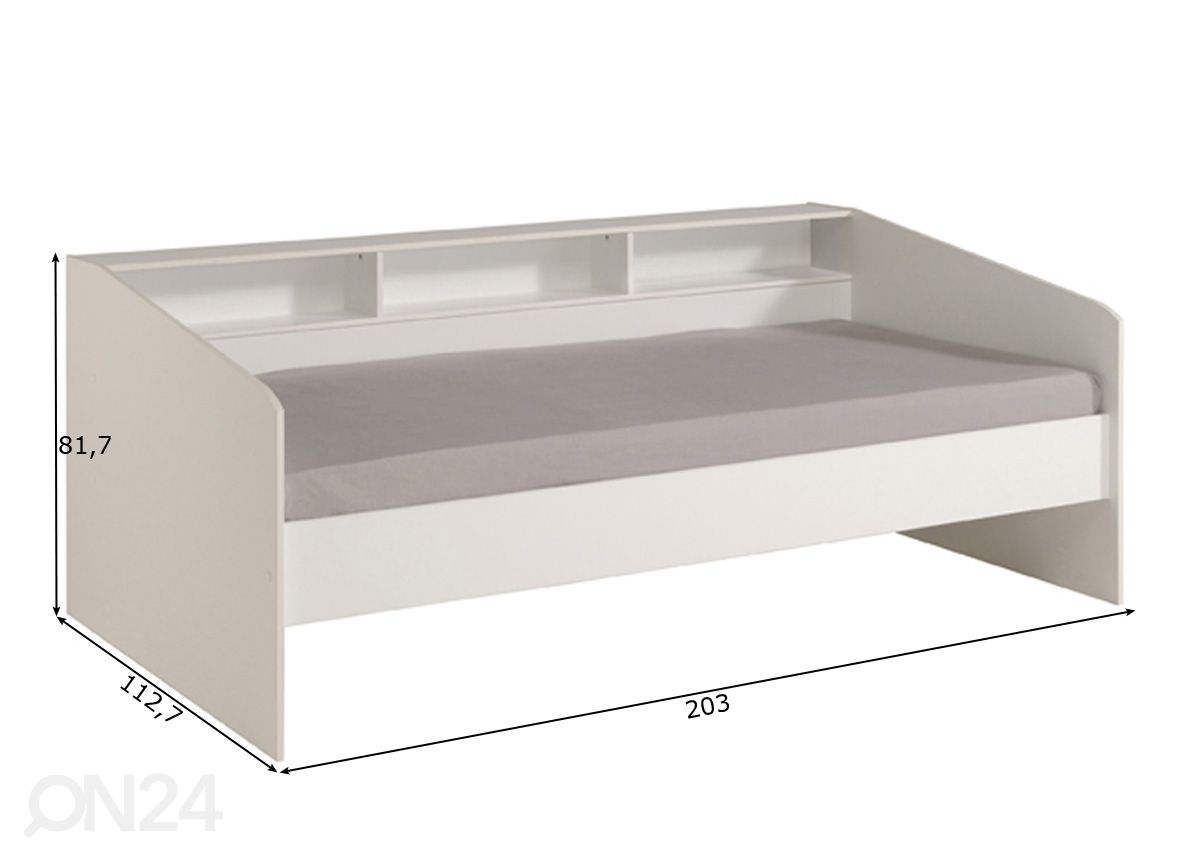 Voodi Sleep 90x200 cm suurendatud mõõdud