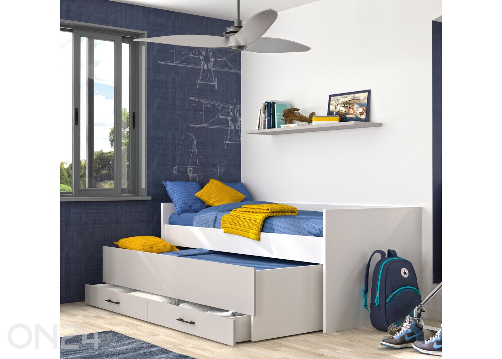 Voodi Ugo 90x200 cm suurendatud