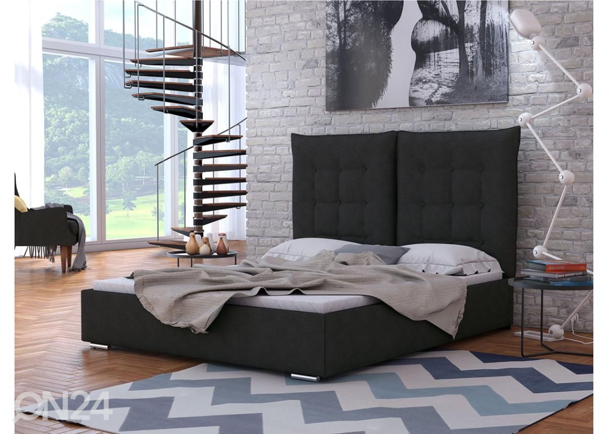 Voodi ülestõstetava voodipõhjaga 140x200 cm suurendatud