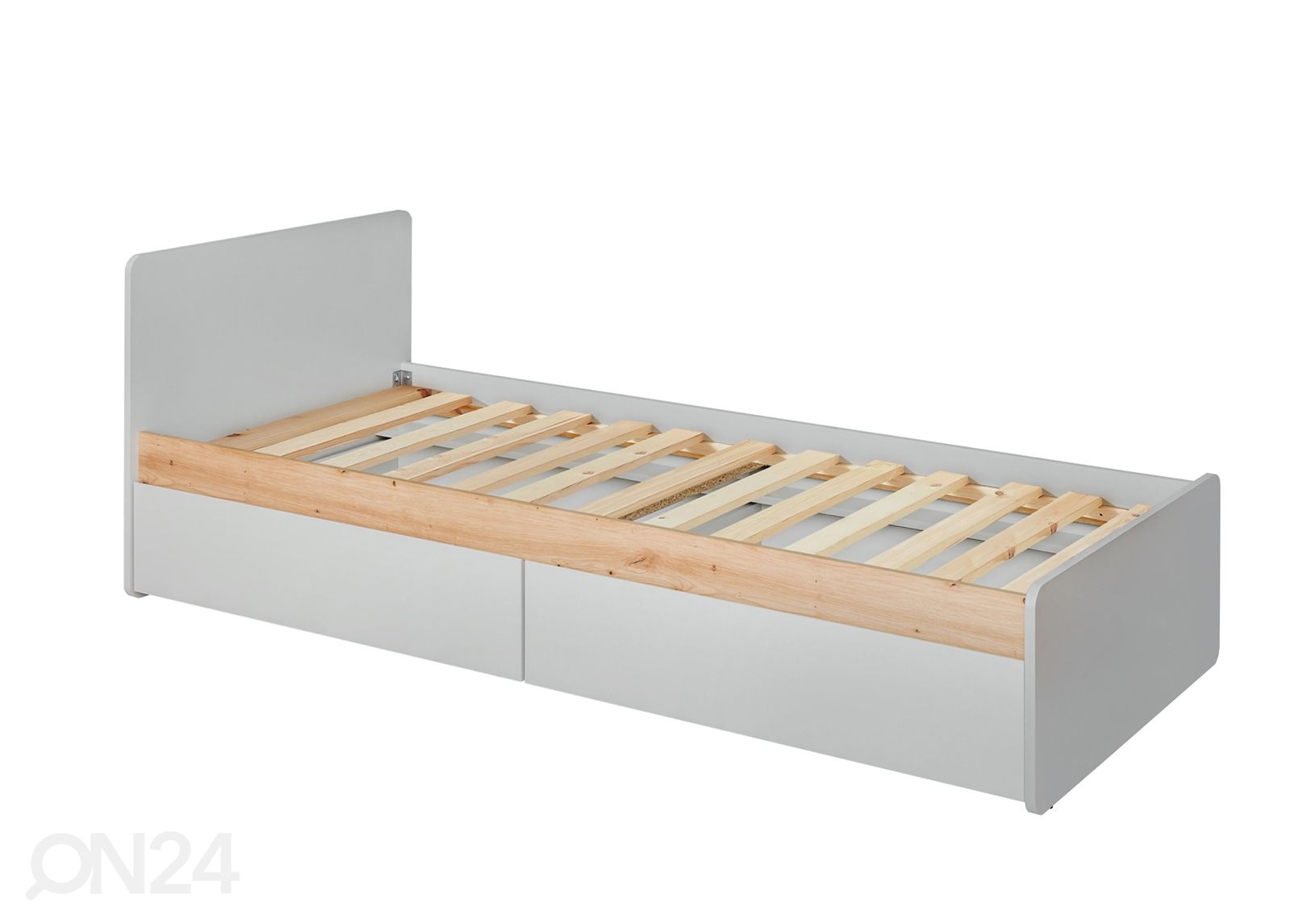 Voodi Vivero 90x200 cm, perla tamm/artrisan tamm suurendatud