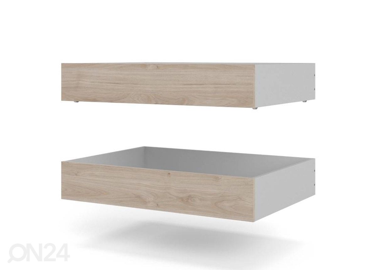 Voodikastid Naia 99 cm, 2 tk hickory suurendatud
