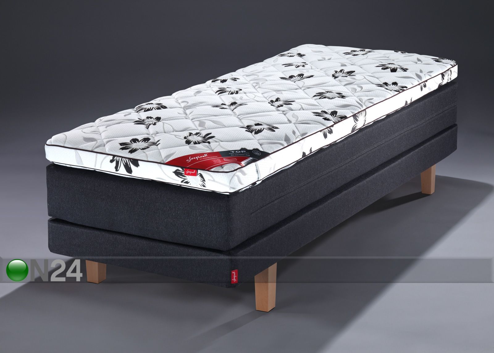 Voodikomplekt Black Multipocket 80x200 cm mööblikangas suurendatud