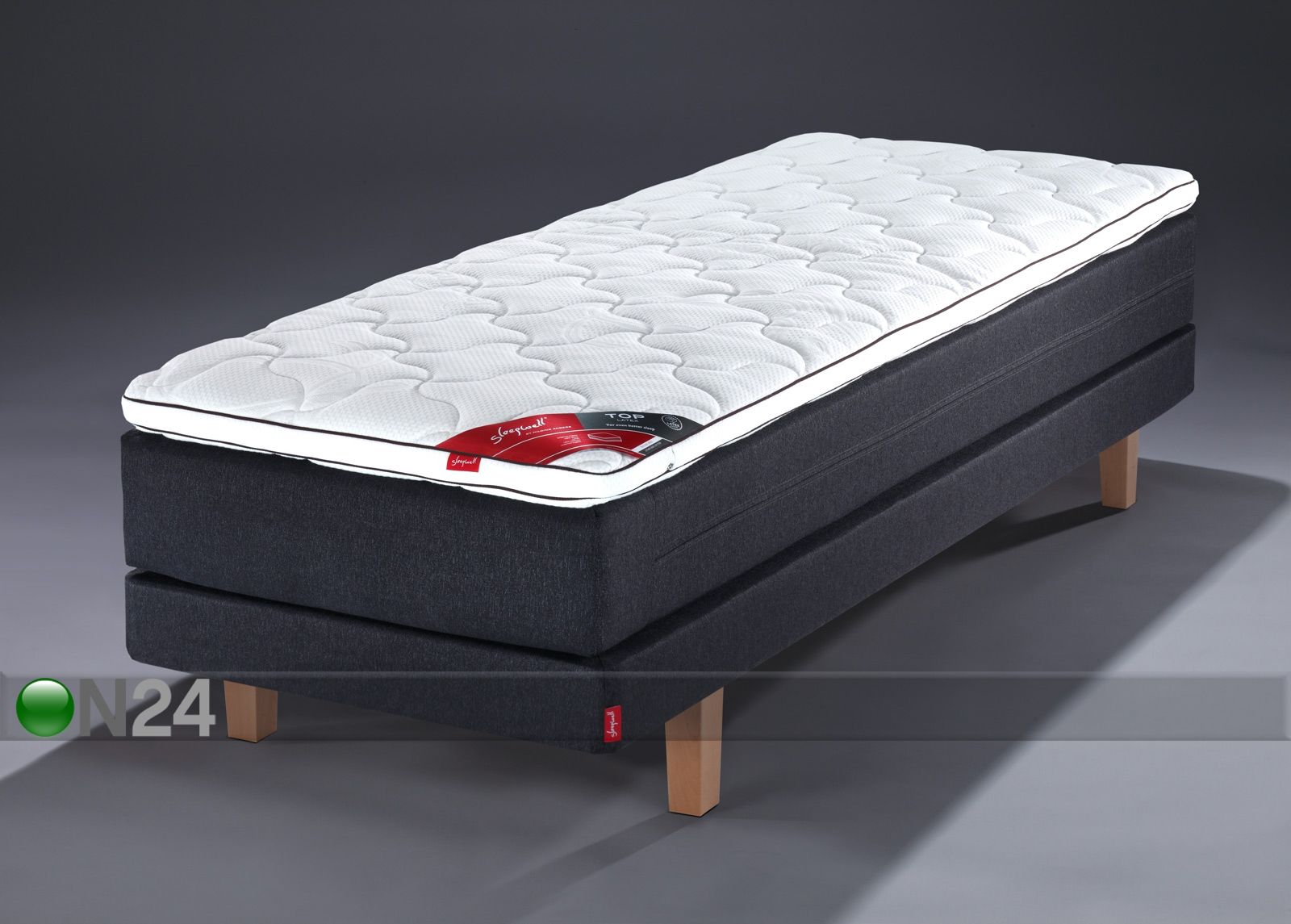 Voodikomplekt Black Multipocket 80x200 cm mööblikangas suurendatud