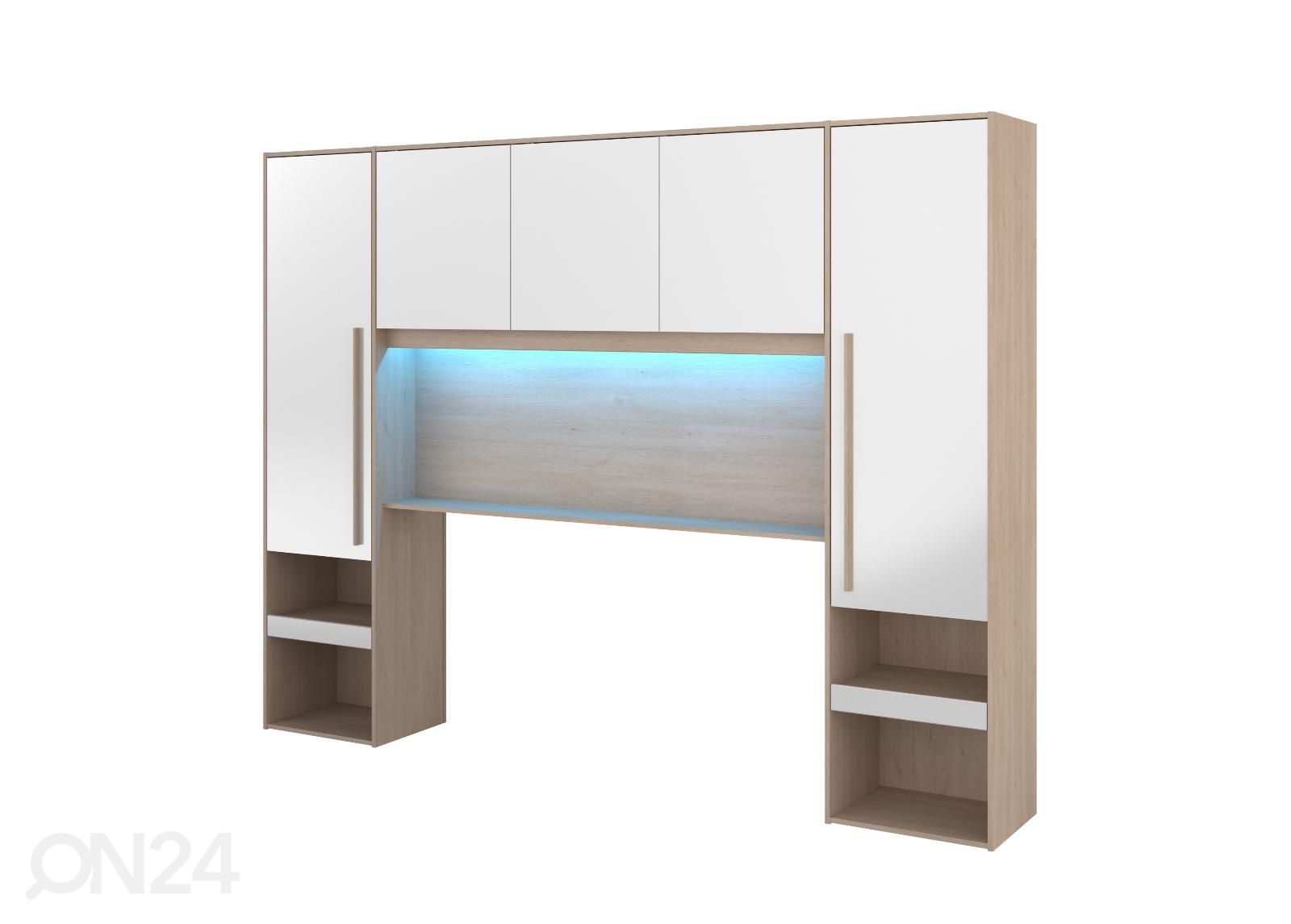 Voodipeats-kapp Bridge + LED suurendatud