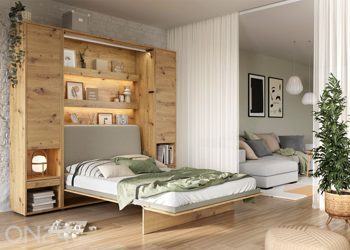 Voodipeats Lenart BED CONCEPT vertikaalsele kappvoodile 140x200 cm suurendatud