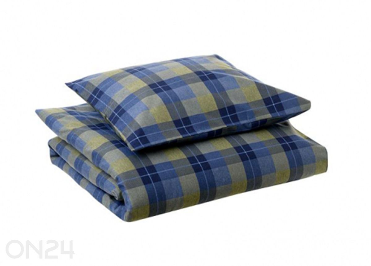 Voodipesu komplekt Blue-Green 10075, tekikott 150x210 cm + padjapüür 50x60 cm suurendatud