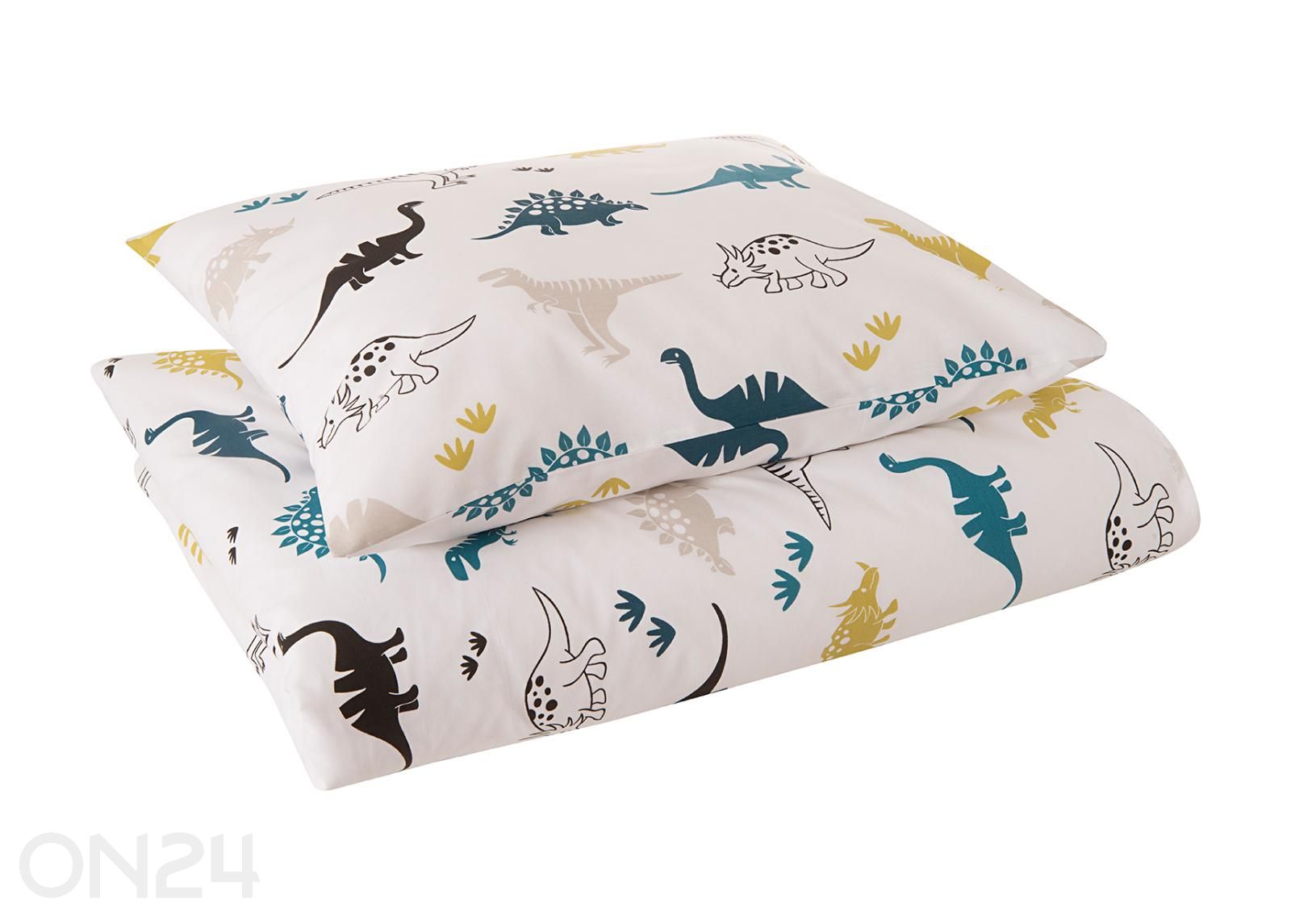 Voodipesu komplekt Dinosaurused, tekikott 110x140 cm + padjapüür 50x60 cm suurendatud