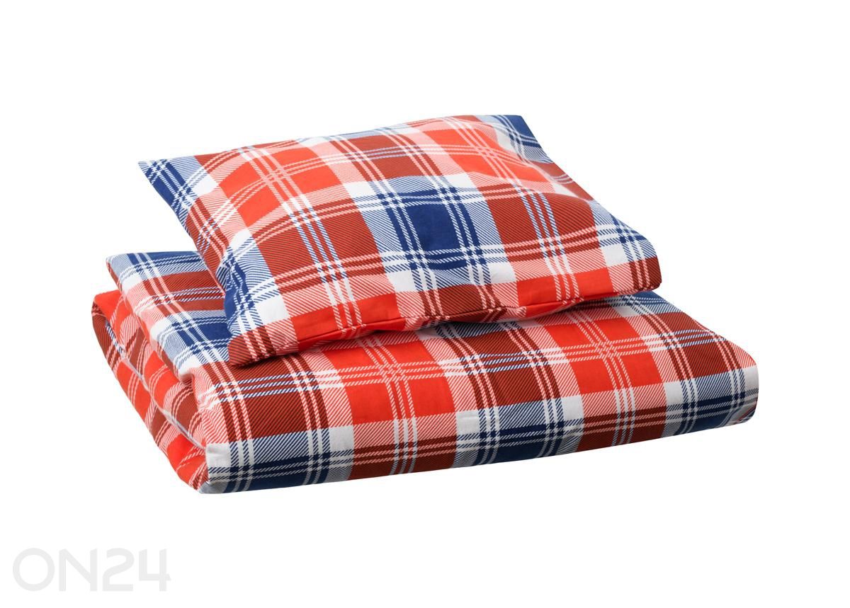 Voodipesu komplekt Navy-Red 10250-T12, tekikott 150x210 cm + padjapüür 50x60 cm suurendatud