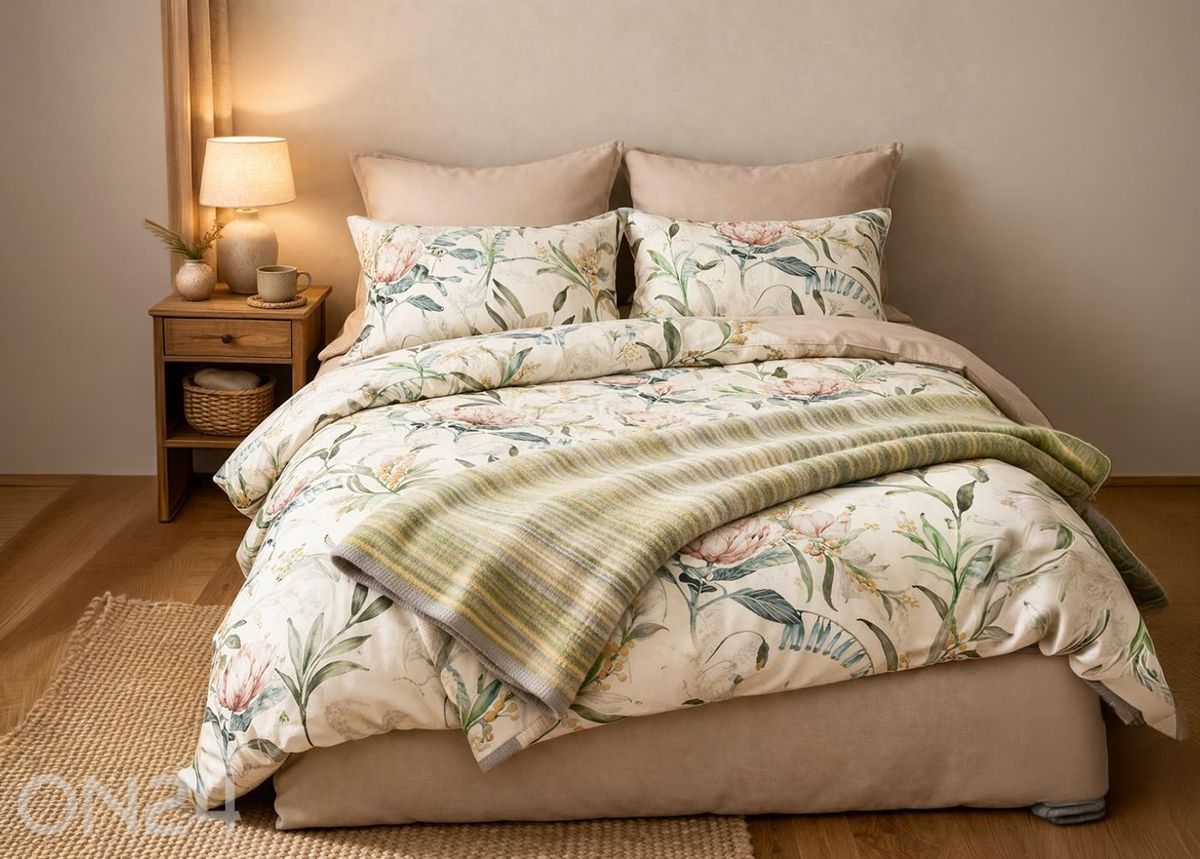 Voodipesu komplekt Vintage Garland, tekikott 150x205 cm + padjapüür 50x60 cm suurendatud