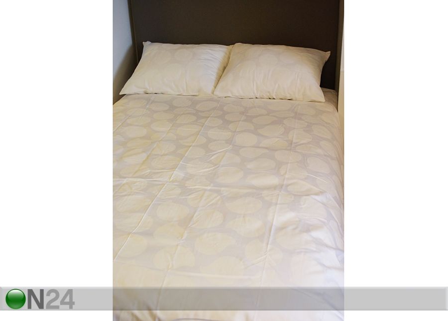 Voodipesukomplekt Dew valge 240x210 cm suurendatud