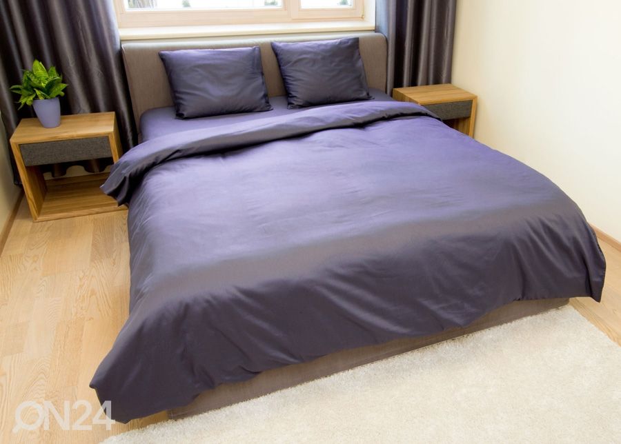 Voodipesukomplekt Plain Grey 240x210 cm suurendatud