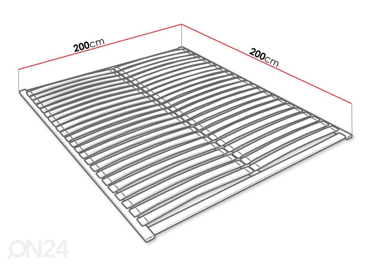 Voodipõhi 200x200 cm suurendatud mõõdud