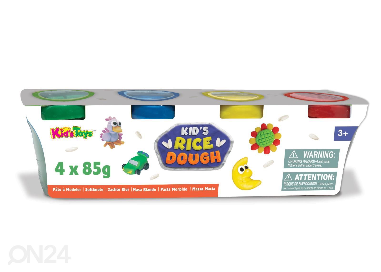 Voolimismass riisijahust Kid´s Dough 4 x 85 g suurendatud