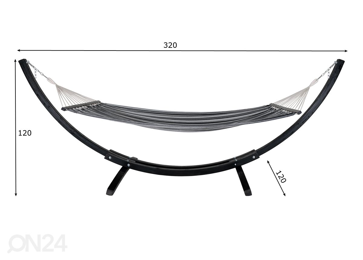 Võrkkiik Hammock suurendatud mõõdud