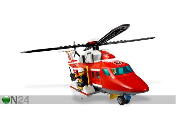 7206 Lego City tuletõrjehelikopter koos rekkaga