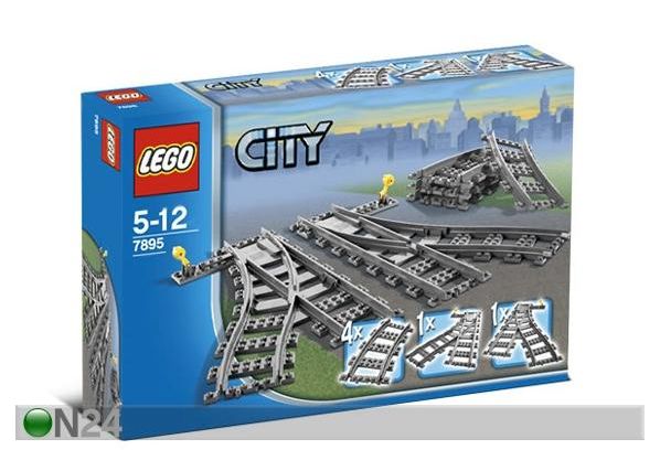 7895 Lego City relsid-pöörangud