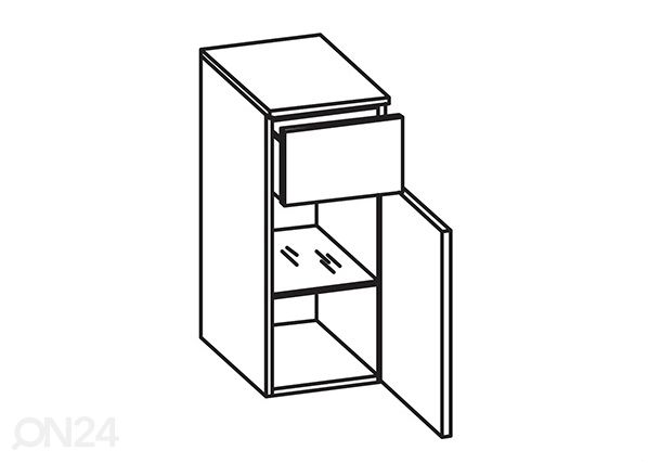 Alumine vannitoakapp 316