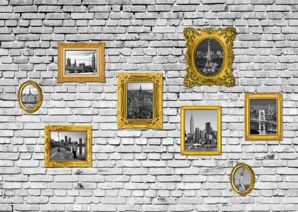 Fliis-fototapeet Images on wall 360x270 cm